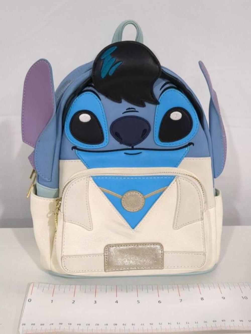 Disney Stitch Character as Elvis Mini Backpack Blue Cream Loungefly